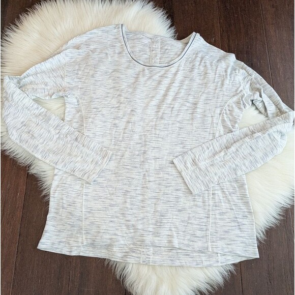 Lululemon Sweat Embrace Long Sleeve Tiger Space Dye Black White Estimated 10 - Picture 4 of 11